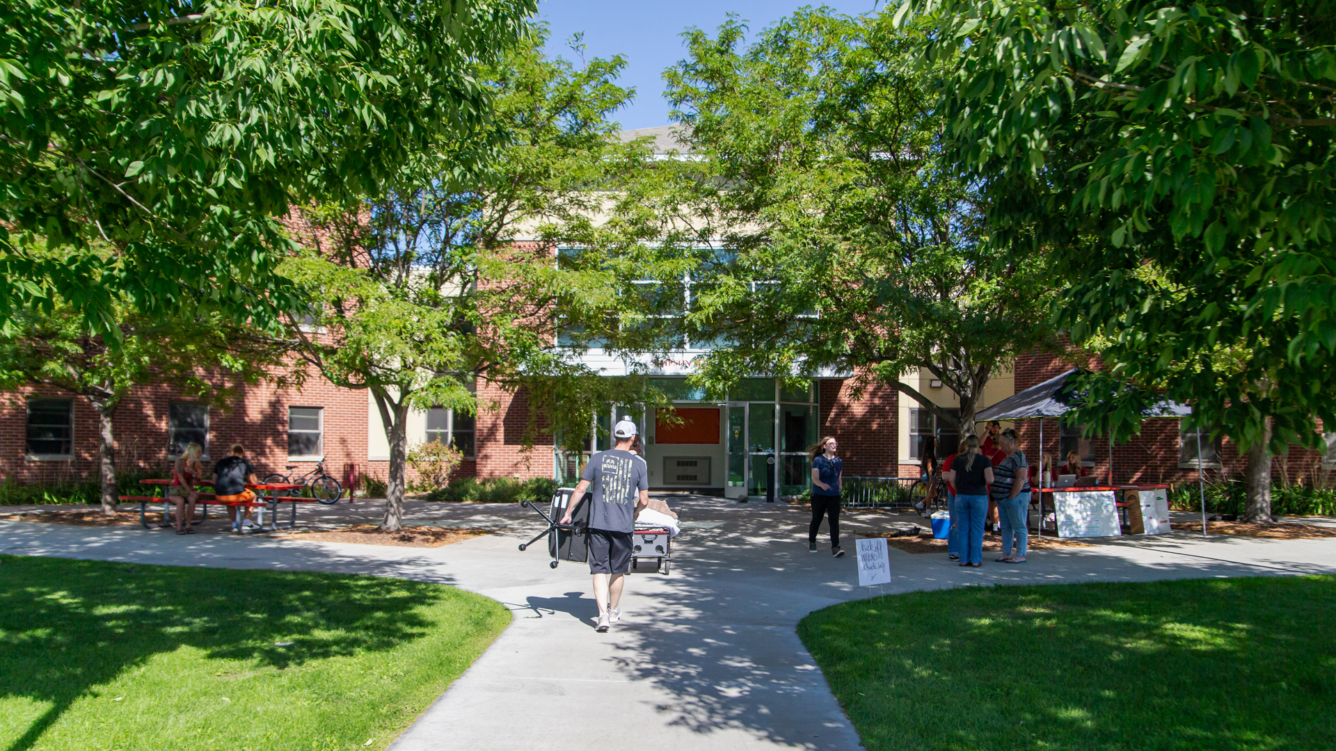 Front entrance of Simpson Hall