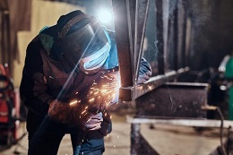 Welder at work